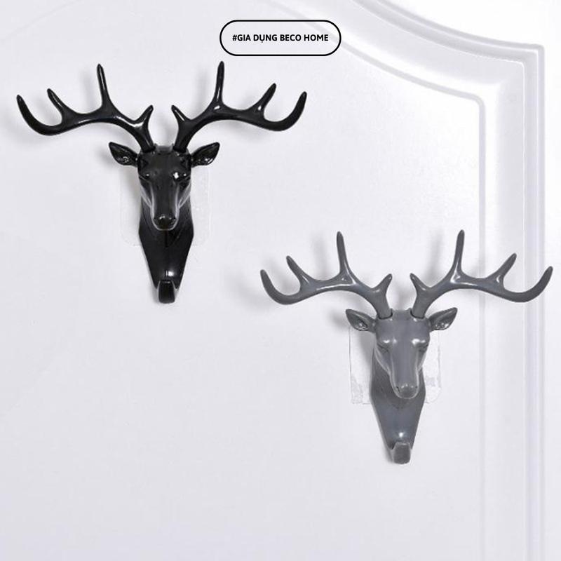 Product Introduction of Móc Treo Đồ Sừng Đầu Hươu Tuần Lộc Trang Trí Decor Đa Năng Dán Tường 22