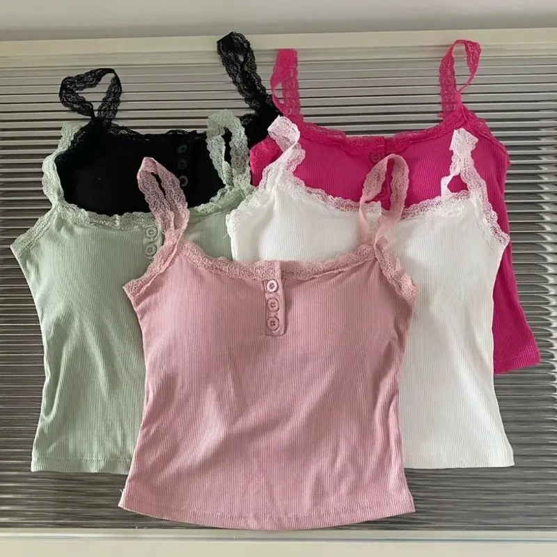 Áo Bra 2 Dây Ren Có Mút Ngực Cài Khuy Ôm Body Quyến Rũ Hot Trend mã 359 Nữ 1