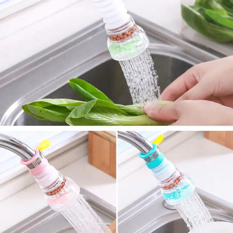 Vòi lọc nước rửa bát tăng áp xoay 360 có thể kéo dài chống bắn nước tiện lợi dễ sử dụng 7