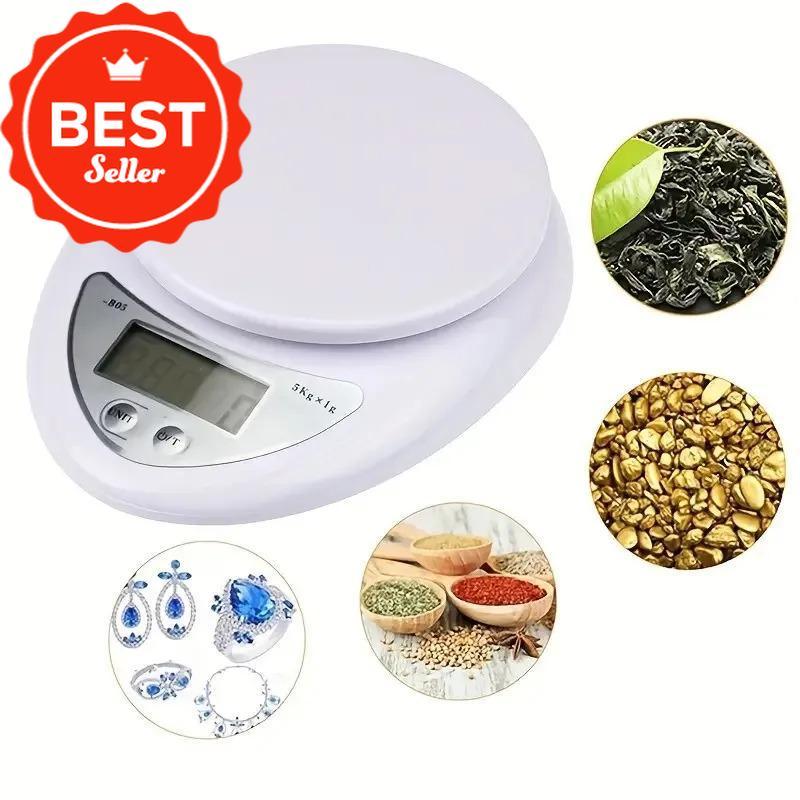 COD Hot Selling 1pc Kitchen Scale with Bowl Food Weighing Household ...