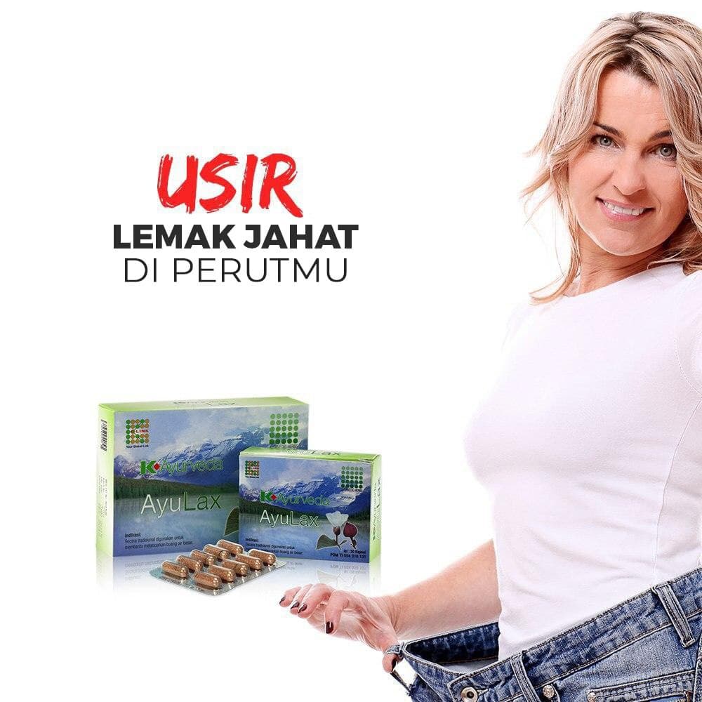 K-Ayurveda AyuLax Original Halal BPOM 1 Box isi 30 Kapsul & 60 Kapsul Ayu Lax Sembelit & Susah BAB Attauri Official Store K Link Official Store