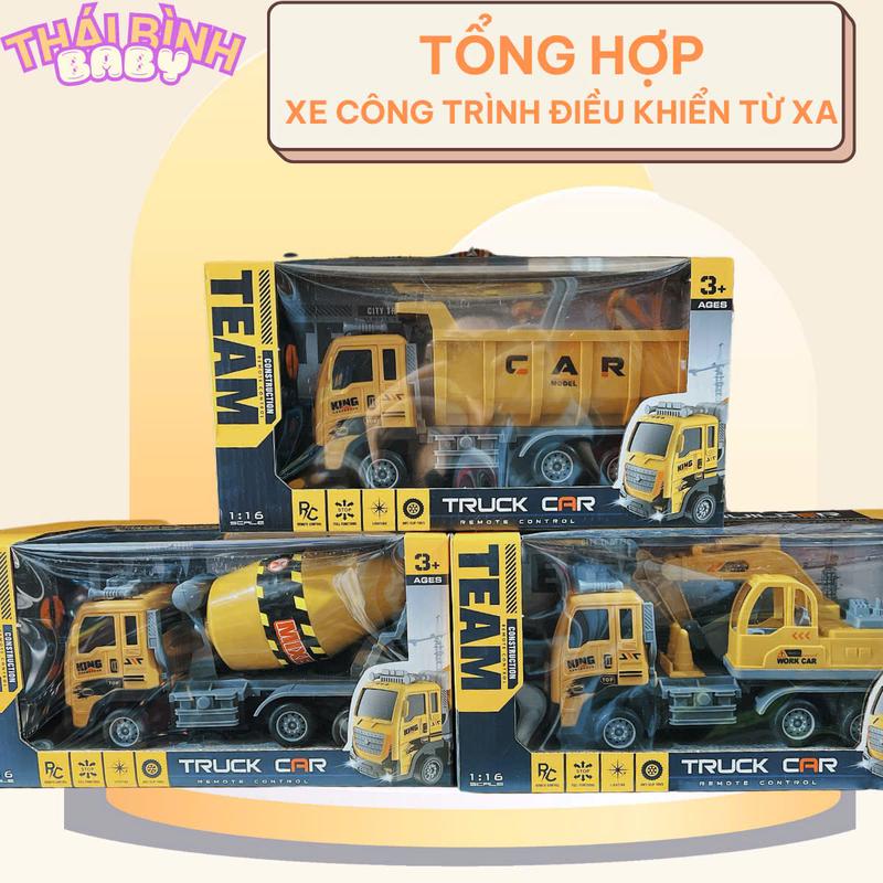 (Ảnh tự chụp) Xe điều khiển từ xa_xe ben điều khiển từ xa,xe múc điều khiển từ xa,xe bồn đồ chơi cho bé rc