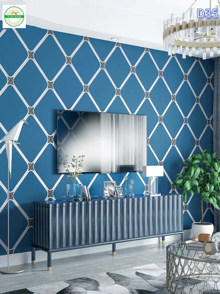 Product Introduction of 3D Geometric Lines Wallpaper PVC 45cm×10mSelf Adhesive Waterproof Sticker Home Decor Decoration 14