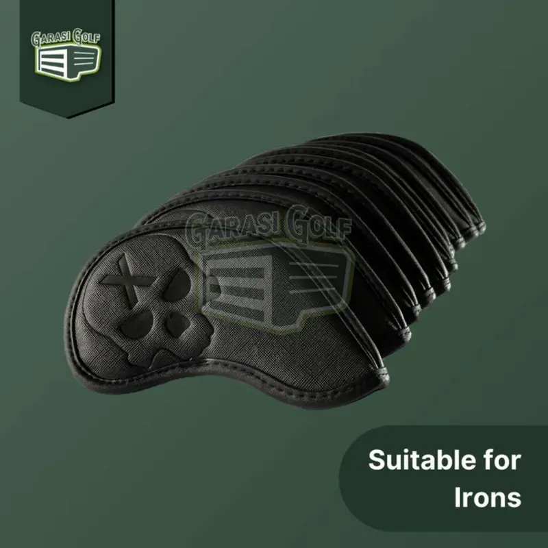 Black Skull Iron Set Head Cover Golf 0