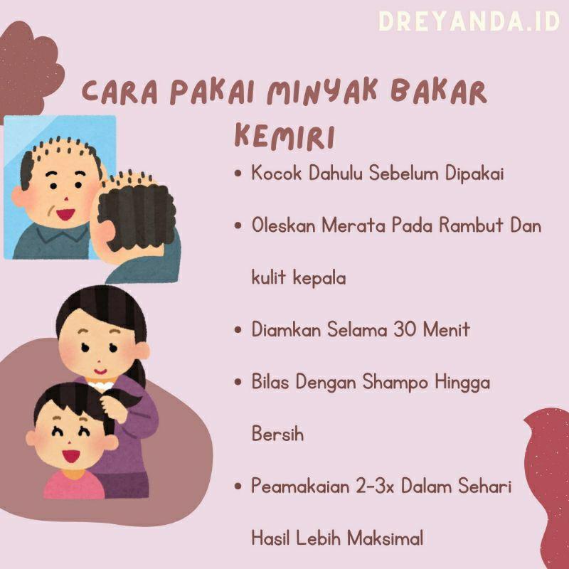 Minyak Kemiri Bakar Asli – Penumbuh Rambut & Jenggot Alami untuk Semua Kalangan, Aman untuk Anak-anak! Hitam Kelapa 4