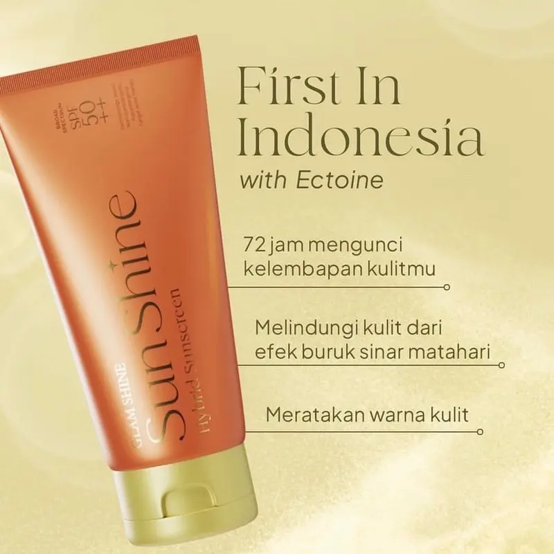 Sunshine Hybrid Sunscreen by Glamshine SPF 50 Tanpa Pengharum SPF 50 1