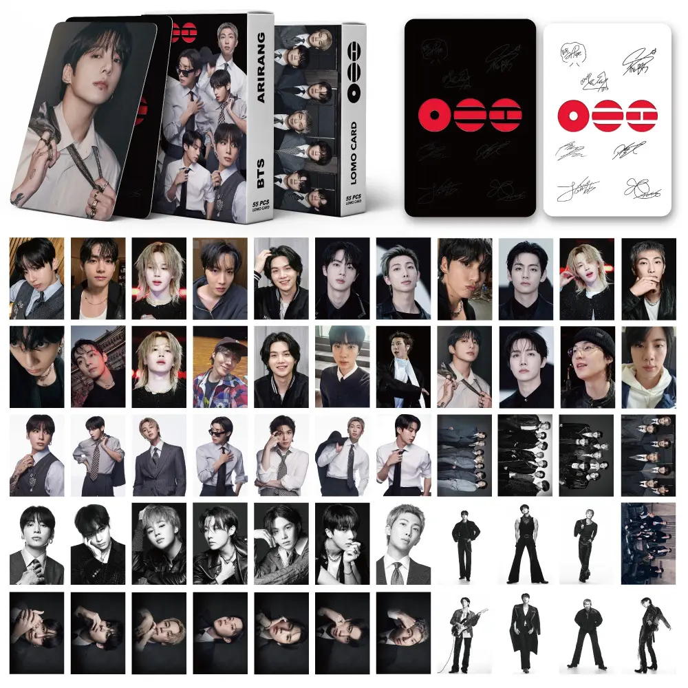 BTS ARIRANG World Tour photocard set, 55 pieces, 11th anniversary BTS ARIRANG World Tour photocard set, 55 pieces, 11th anniversary