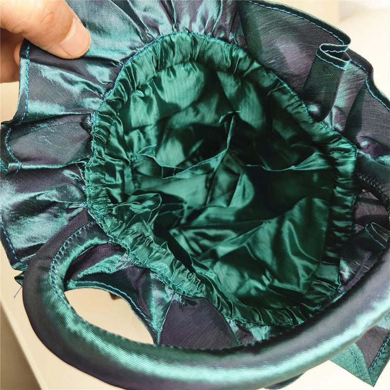 Product Introduction of vomic Fashion Embroidered Flower Women Handbags Ethnic Style Top Handle Bucket Bag Handmade Cosmetic Bag for Women 16