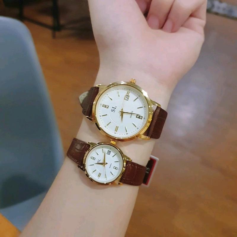 Đồng Hồ Dây Da Cao Cấp Có Lịch Đeo Tay Watch 2
