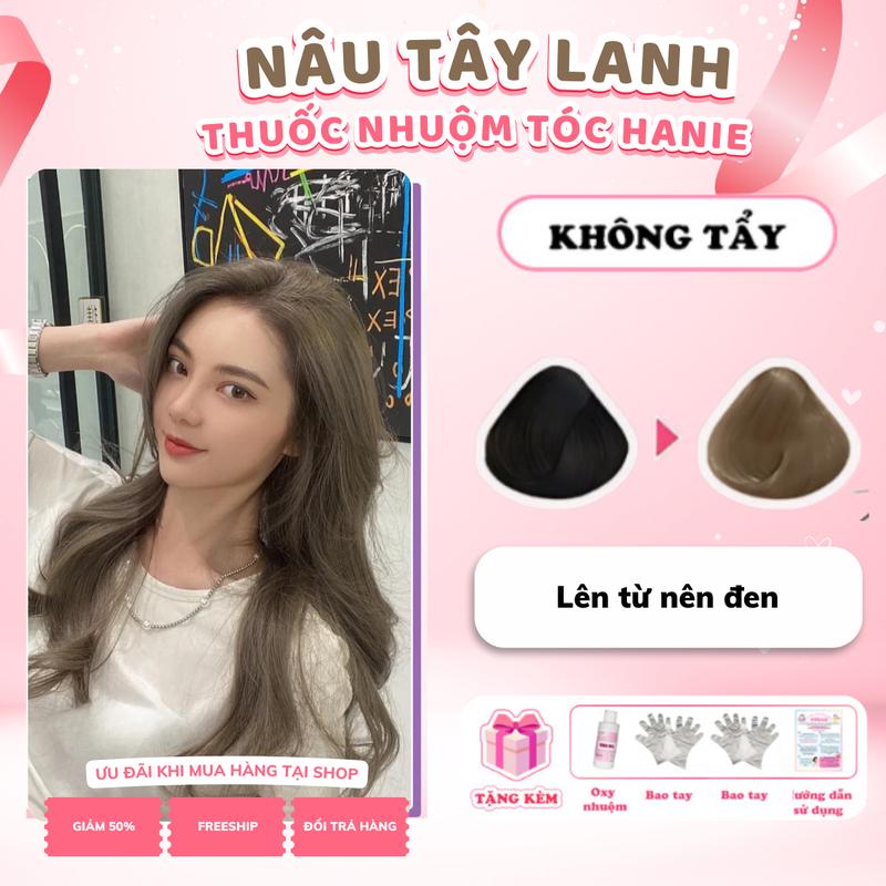  Thuốc Nhuộm Tóc Combo tất cả các màu nhuộm hottrend phủ bạc tốt tặng kèm oxi trợ dưỡng và bao tay 