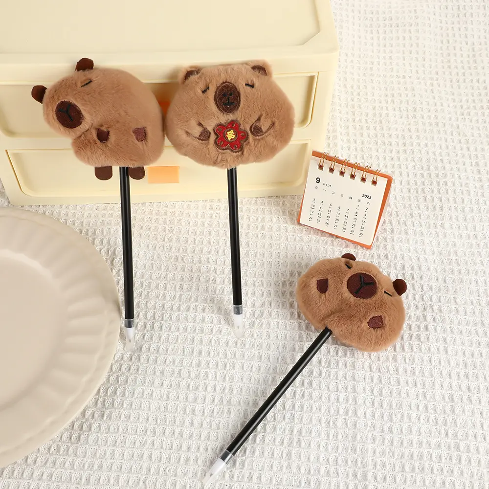 Net Thang-Ga Piba Handle Account Pen Stationery Cute Mole Decompression Pen Creative Student Signature Brush Question Pen