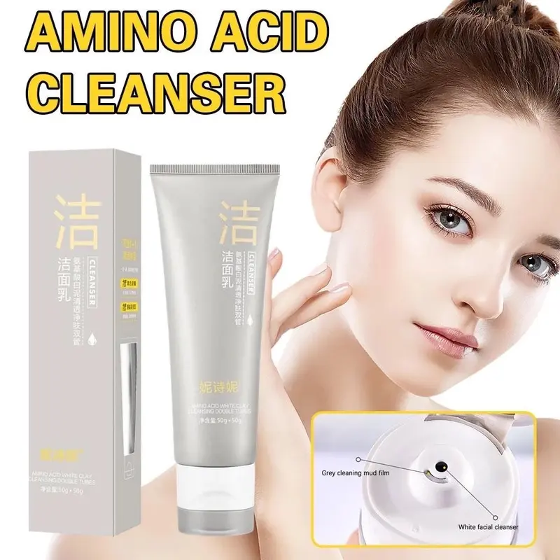 [ Mua 1 Tặng 2 ] Mua Sữa Rửa Mặt Bùn Khoáng 2 Ngăn Cao Cấp Nishini 100gr Tặng Ngay Một Tẩy Da Chết 100gr Và Một Mặt Nạ Ngủ Dưỡng Da 4