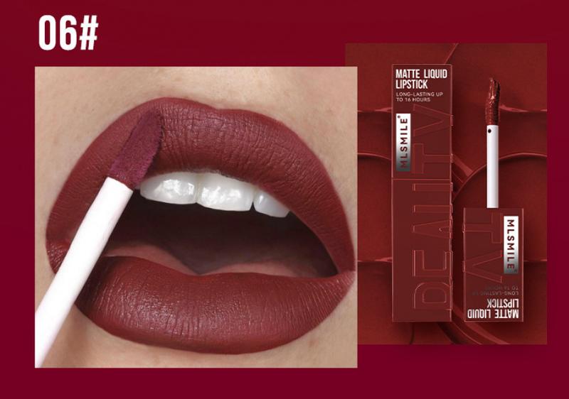 Product Introduction of Lakuer Bibir, Cawan Tidak Melekat, Glaze Bibir Pusam, Gincu, Tahan Lama, Tidak Luntur, Pengilat Bibir, Penjagaan Muka Lipstick Makeup Lipstik 9