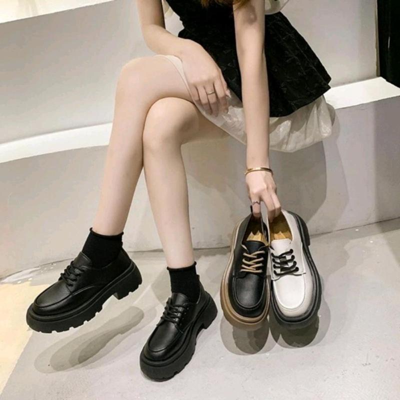 Giày Oxford bốt đốc nữ Ulzzang đế nâu 5cm trẻ trung năng động Shoes CHEMSTORE 1