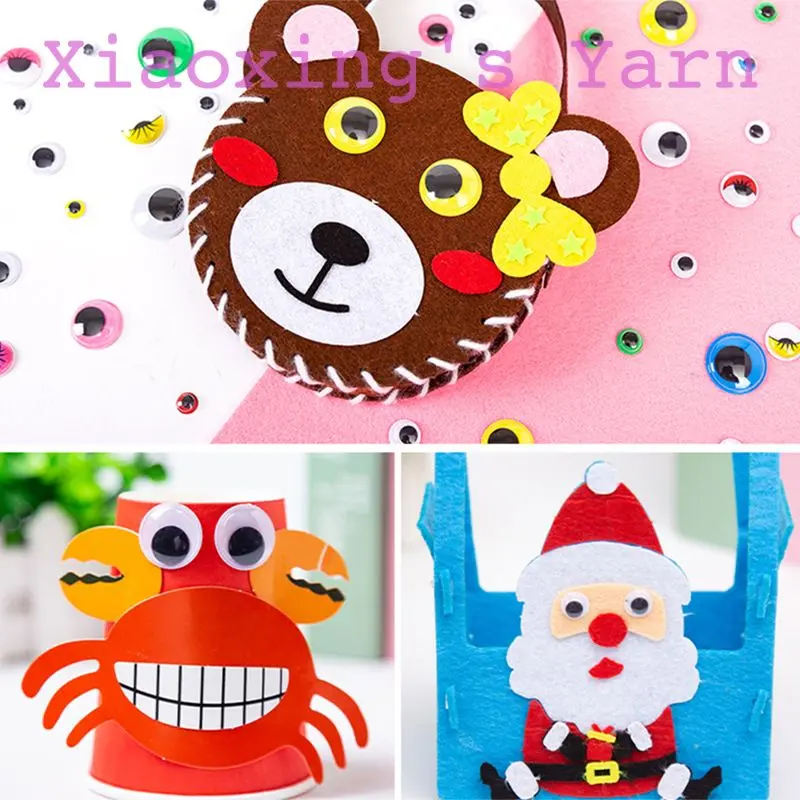 【hi toy】 Mắt thú nhựa lúc lắc dán đủ size hình tròn làm búp bê, thú bông thủ công DIY | Xiaoxingyarn 6