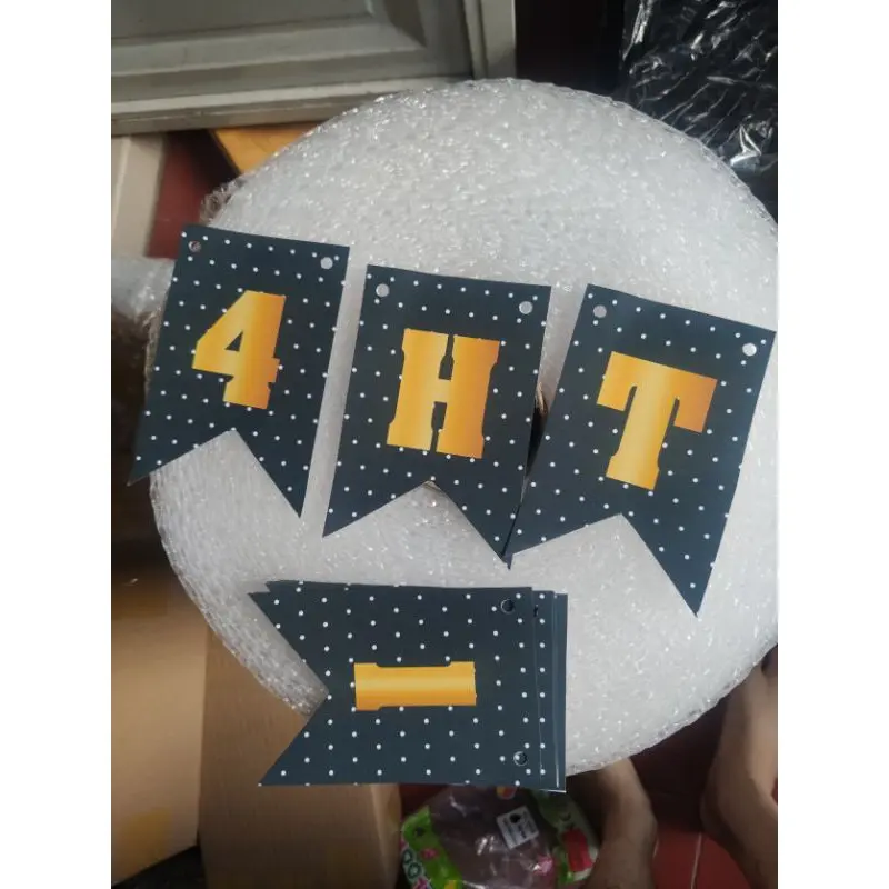 [ Hình Thật - Có dây treo] Chữ Cái Giấy Ghép tên sinh nhật bé ! 3