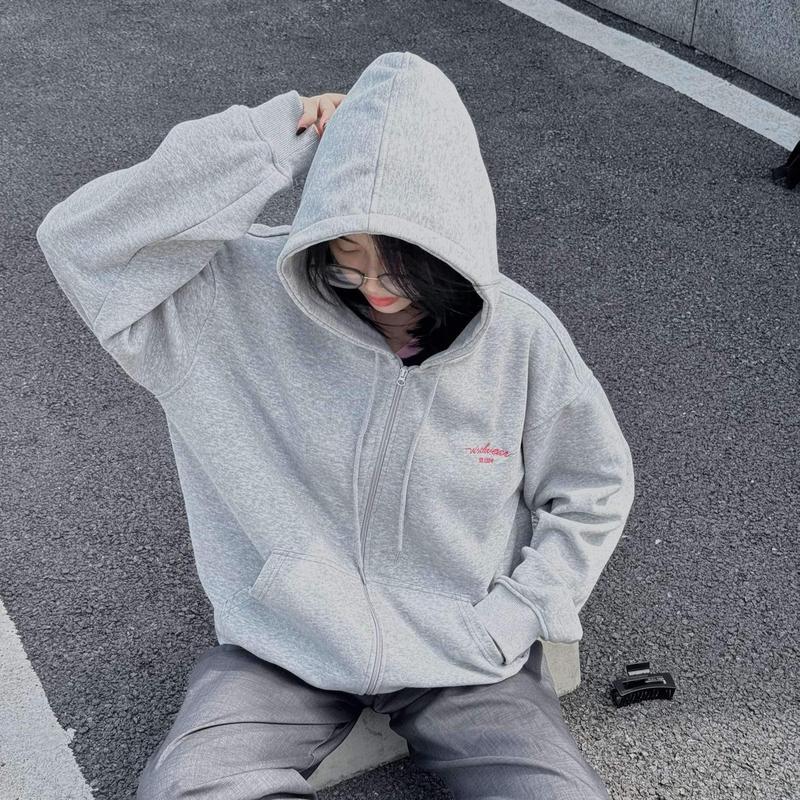 Áo Hoodie Zip Minimal Nỉ 2 Da Viralwear Chống Nắng Chống Gió Unisex Mặc 4 Mùa Korean