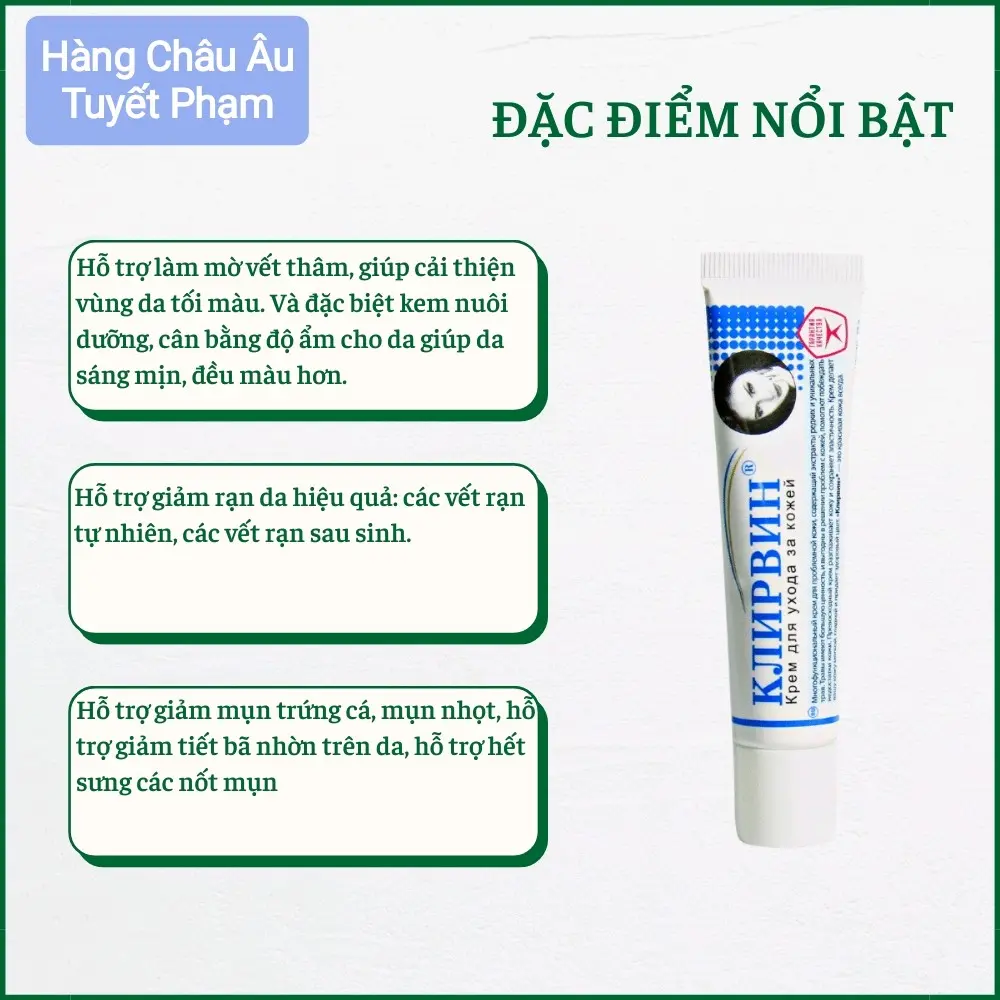 Kem trị sẹo Klirvin