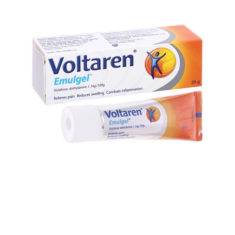 Gel bôi Voltaren Emulgel 1% giảm đau, kháng viêm xương khớp tuýp 20g