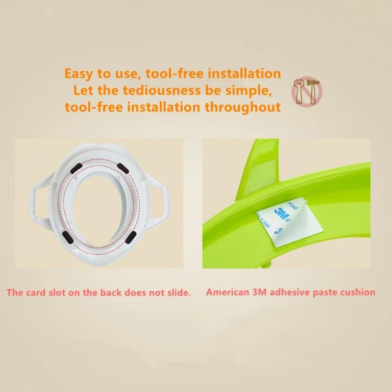 Product Introduction of Baby Child Toddler Kids Portable Safety Seats Soft Toilet Training Trainer Potty Seat Handles Urinal Cushion Pot Chair Pad Mat 7
