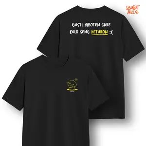 Sambat Mulyo Kaos Premium Gusti Mboten Sare 100% Cotton Combed 24s Free Sticker & Ziplock Limited