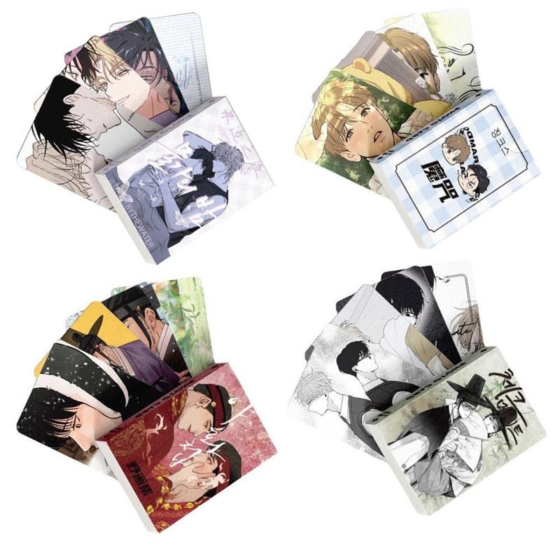 Hộp 55 Lomo Korean card anime manga hologram Comics BL Manhwa BoyLove Jinx Low Anastasia Checkmate Dạ ký Pearl Boy