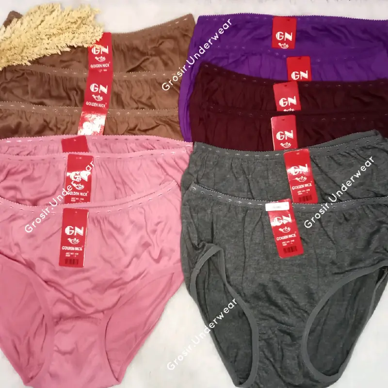 Celana Dalam Wanita Golden Nick Warna Tuda dan Muda CD Wanita GN Polos Bahan Katun Rayon Poliester 4