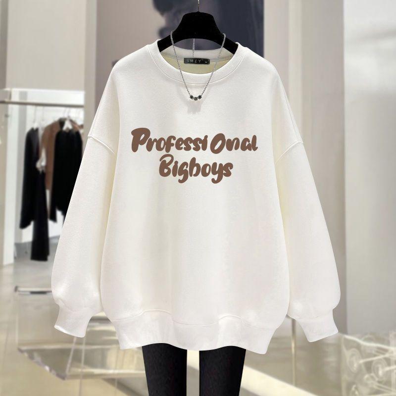 Áo Hoodie Dày, Phong Cách Hàn Quốc, Lót Lông Cừu, Quần Áo Nữ, Mùa Thu Và Mùa Đông, Hàng Mới Về, Thích Hợp Cho Học Sinh, Áo Khoác Dài Tay Lót Lông Top Women 1