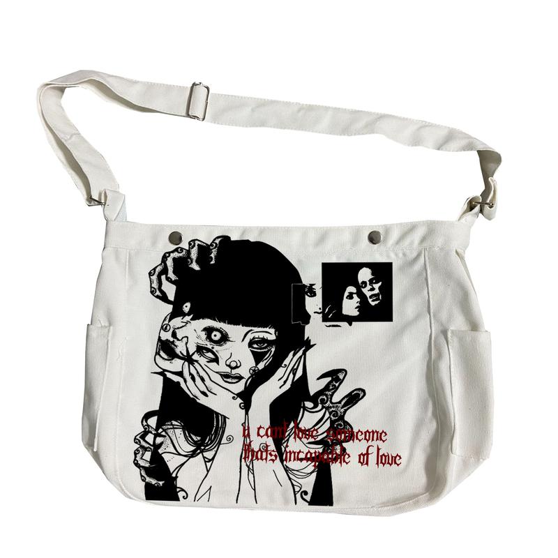 Túi Đeo Chéo Tomie Custom họa tiết Manga Canvas Bag Đeo Vai tuideo