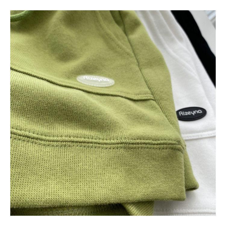 Product Introduction of 2024 High waisted slimming casual sports shorts for women's new Korean loose wide leg drawstring A-line pants 3