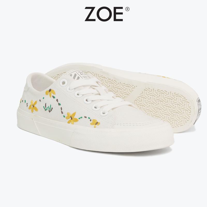 Giày Vải Canvas Thêu Hoa Cúc Chang'e Flower ZOE (Embro Zoe) | ZOE OFFICIAL 7