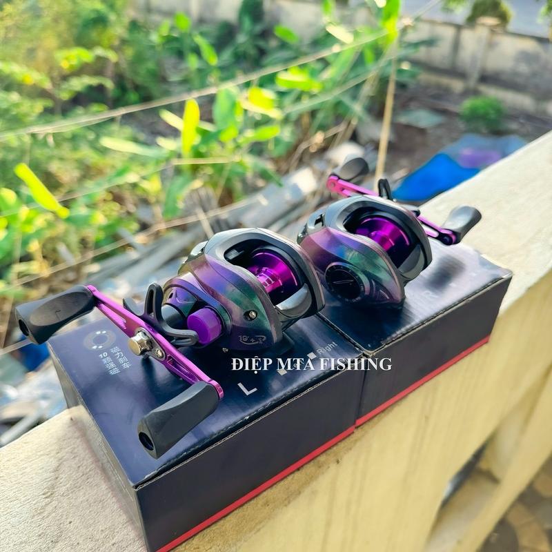 Máy Câu Cá Máy Ngang Titan Ánh Tím Giá Học sinh Bắt Cá Fishing Đi Câu Tim may ngang