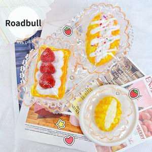 ROADBULL食品手作りりりシリコン作るクレマスティックデザートシリーズ クリームストロベリータルト ストレス解決するするおもちゃ