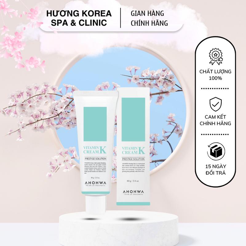   Tặng quà  Kem Dưỡng Phục Hồi Ahohwa Vitamin K Cream 80g - Phục Hồi Da Mỏng Đỏ Giãn Mao Mạch Làm Dịu Da Mờ Sẹo Skincare Làm Đẹp Da 