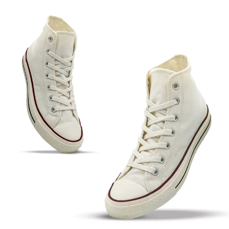 SEPATU CORVALUE FOOTWEAR - Sepatu Sneakers Kasual 87s High Offwhite Pria Wanita Casual Shoes Fashion Sepatu Putih Snekers 1