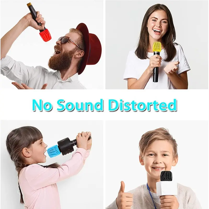 Bọc Micro Dùng Một Lần, Kích Thước Lớn Hơn, Chất Liệu Không Dệt, Hình Chữ O Và Hình Chữ U, Thích Hợp Cho Phòng Thu Âm, KTV Và Karaoke, Thay Thế Kính Chắn Gió Vệ Sinh, 1 Gói Có Hai Miếng Bọc, Hàng Mới Về 6