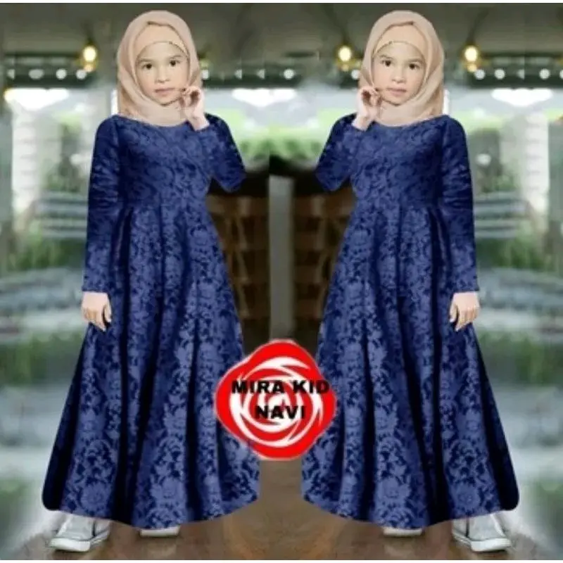 MX GITA KID/LEZA KID/ GAMIS BRUKAT ANAK 5-13 TAHUN