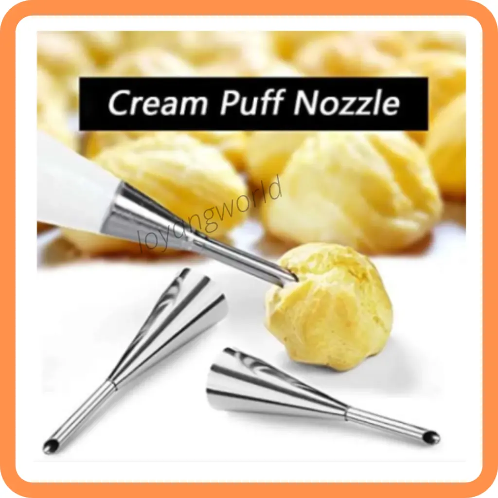 Puff Icing Piping Nozzles Cake Decorating Tool Cream Butter CupCake Puff Nozzle Pastry Tips Stainless Steel