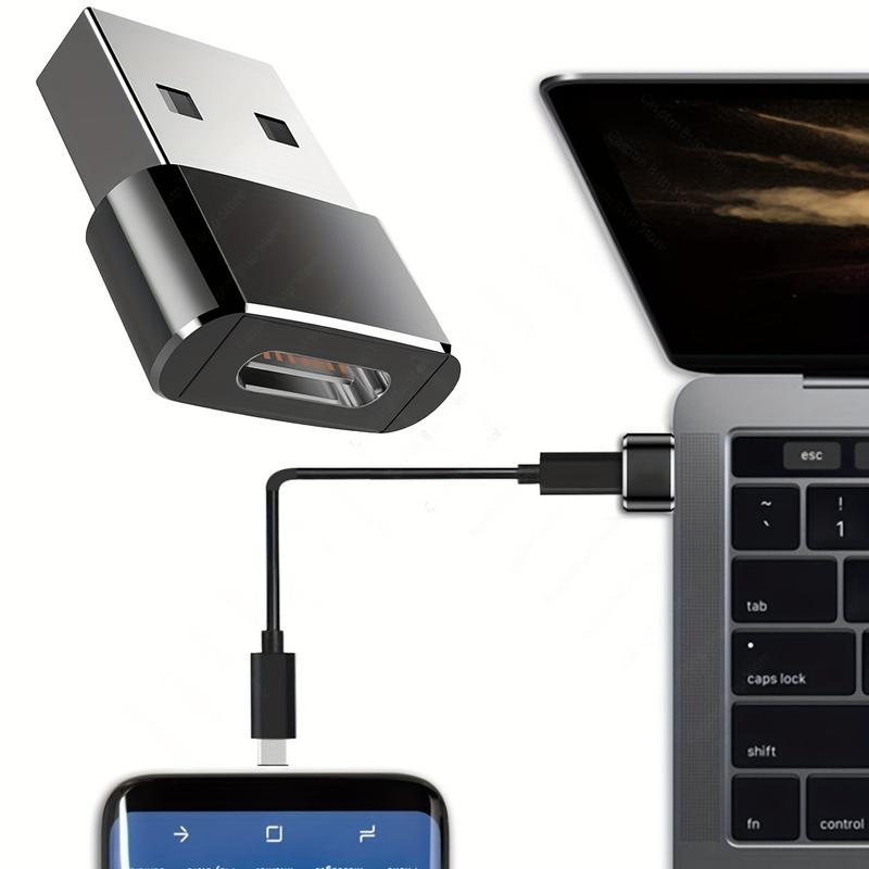 Bộ chuyển đổi, Bộ chuyển đổi USB C sang USB Male, USB-C, Bộ đổi nguồn cáp sạc Type-C, Tương thích với iPhone 12, 13 Pro Max và Samsung, 6