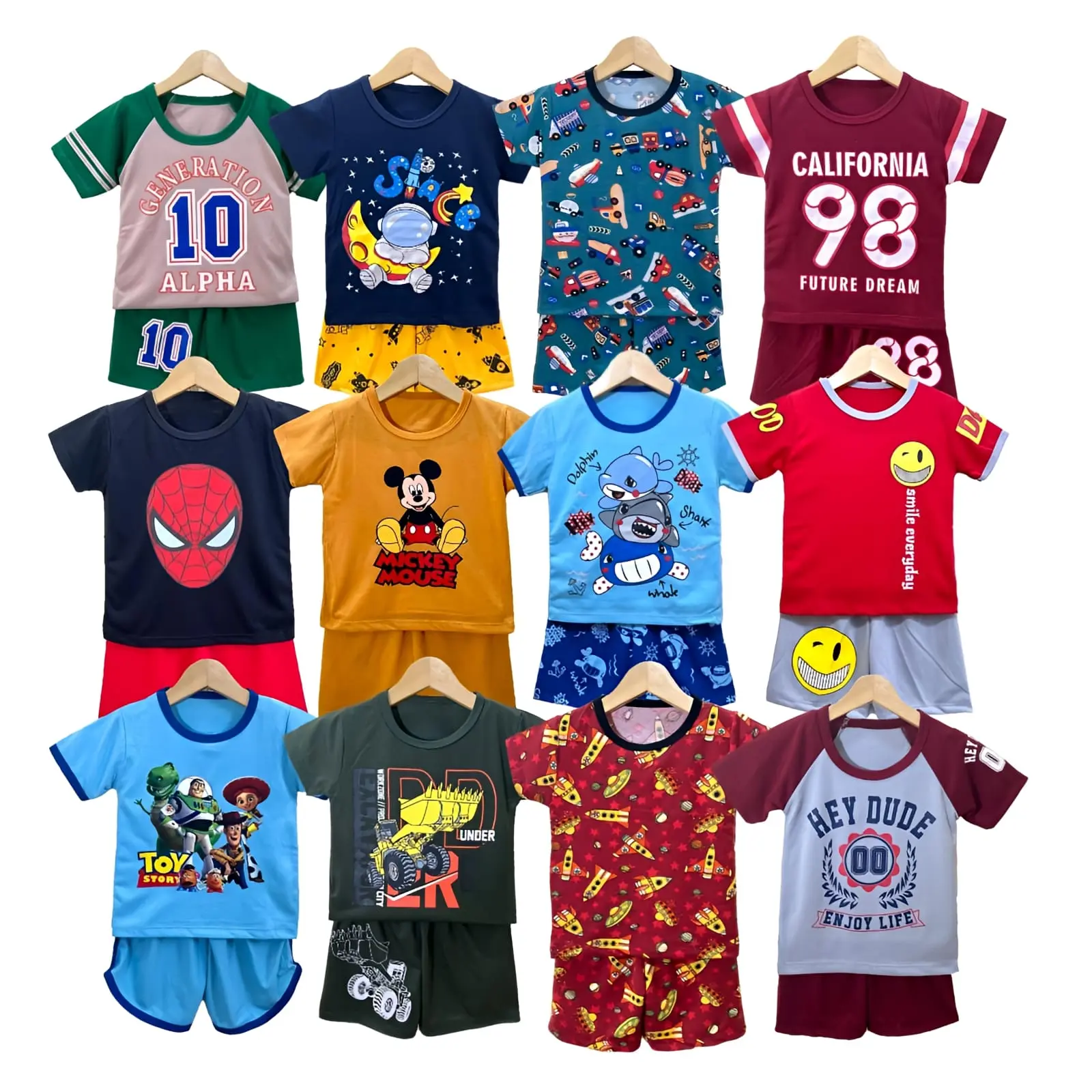 PAKET BUNDLING - SETELAN PENDEK 6 PCS  RANDOM