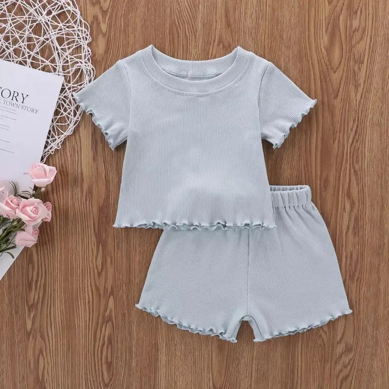 setelan anak rabella rib Polos Baju Celana Fashion 2