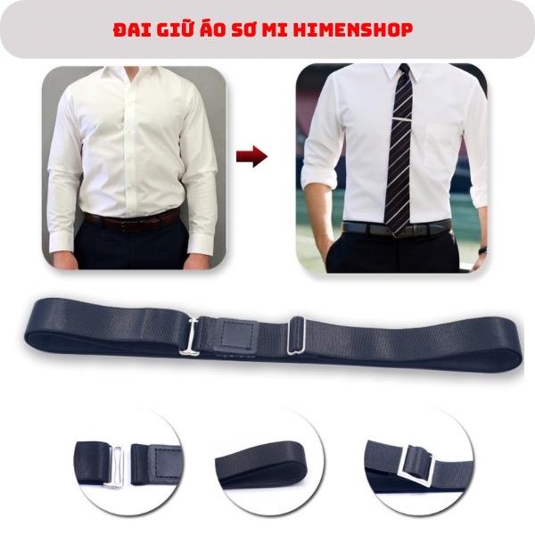 Dây đai nịt thắt lưng giữ áo sơ mi thẳng khi đóng thùng sơ vin cho nam nữ HimenShop