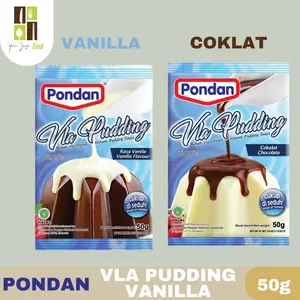 Pondan Vla Pudding / Bubuk Vla Instan / Vanila / Cokelat 50g / Cukup Di seduh