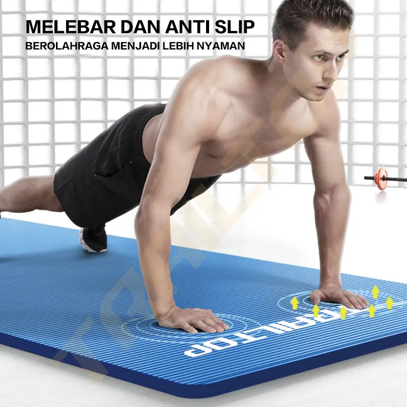 TrailTop Matras Yoga Premium Anti Slip Matras Olahraga Yoga Mat Karpet Olahraga Workout 8/10mm 8