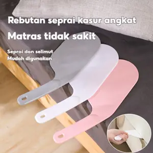 Alat Bantu Pasang Seprai Anti Melar, Penjepit Sprei Model XYZ, Alat Perata Sprei 100cm x 200cm, Penahan & Bantalan Kualitas Tinggi, Alat Merapikan Sprei Kamar untuk Kesehatan & Kemesan