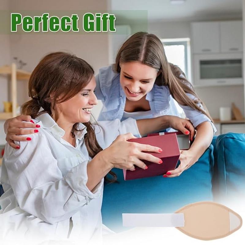 2 Pcs/Set Practical Reusable Castor Oil Pack Elastic Strap Cotton Oil Compress Pad Washable Anti Oil Leak Essential Oil Wrap Arm 6