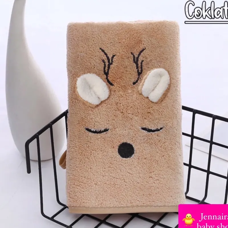 Mikrofiber!!! Handuk kuping mandi bayi, bahan lembut buat kulit si kecil Cewek Cowok Baru lahir Bayi Merah 8