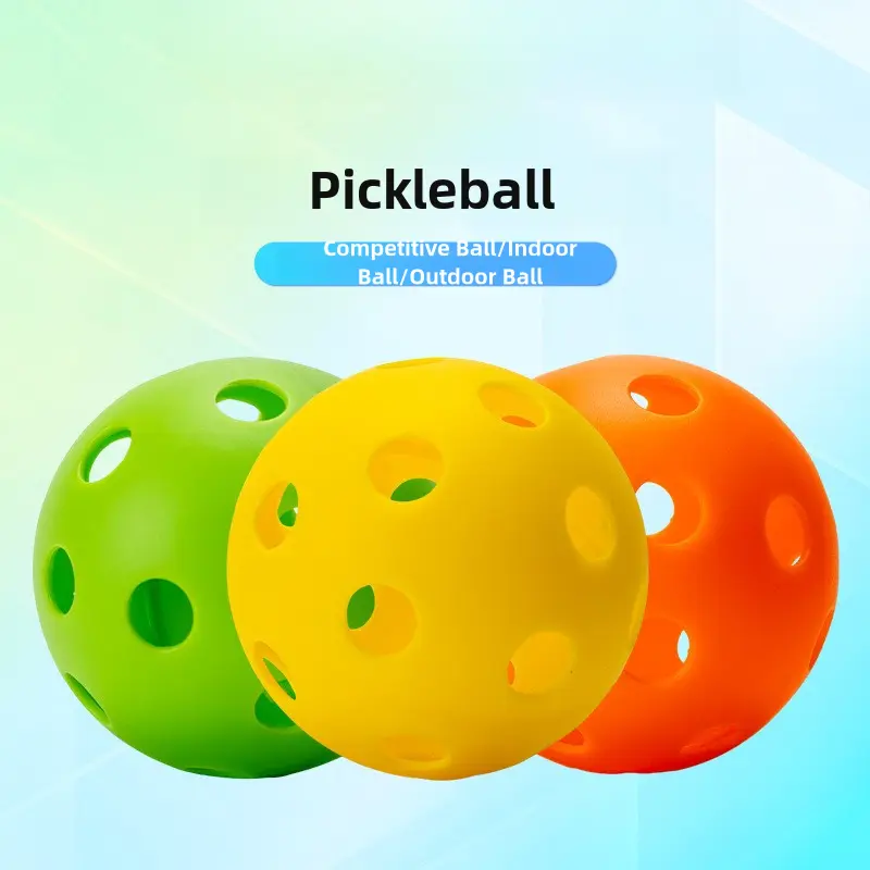 TPE Elastic Injection Ball Indoor Ball 40 Holes Outdoor Ball Multicolor Holed Balls Match Pickleball