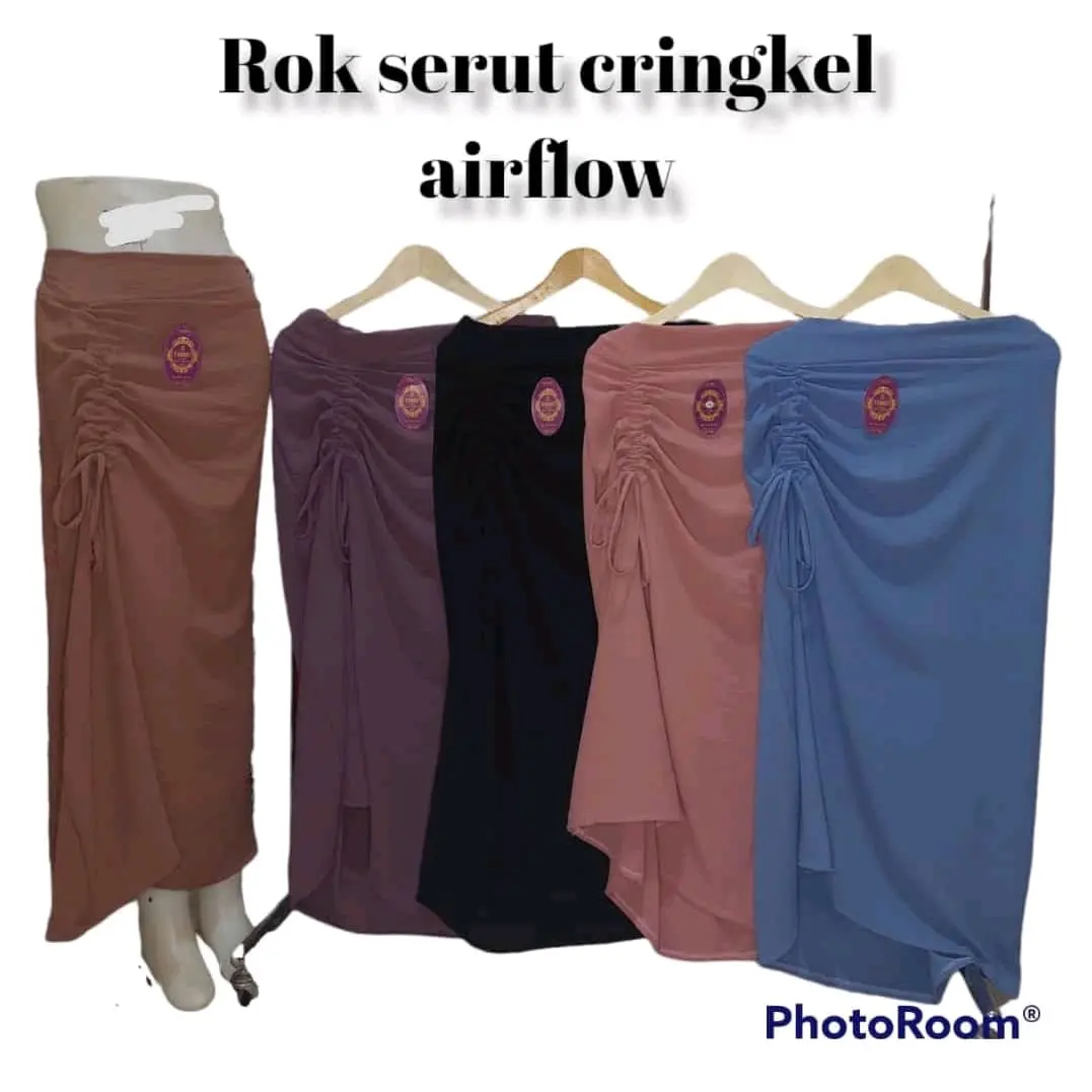Rok serut crinkle