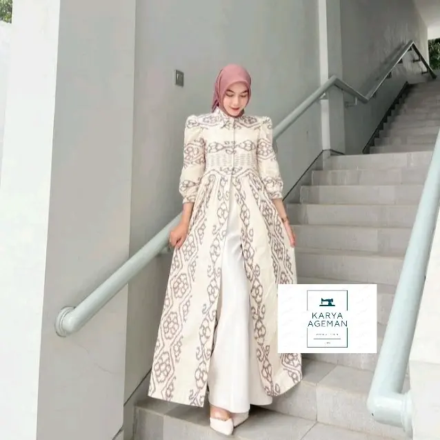 ALYSSA BROKEN WHITE 1 COUPLE / DRESS WANITA / KEMEJA PRIA / BAJU LEBARAN / BAJU KOMDANGAN 1